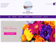 Tablet Screenshot of lakeminnetonkaflowers.com